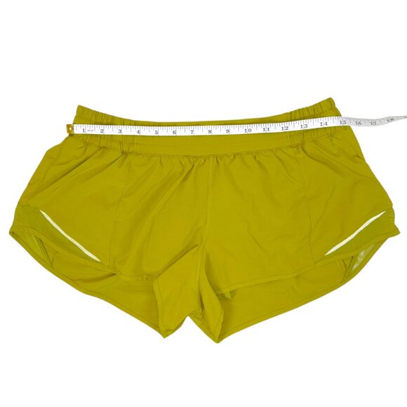 Lululemon | 12 | Hotty Hot Short 2.5" | Golden Lime | Activewear | Athleisure - Picture 15 of 16